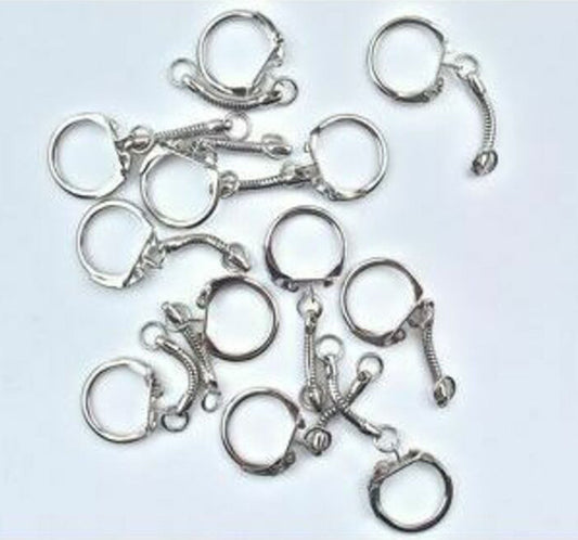 Key Rings - Nickle Plated - 12 Pk