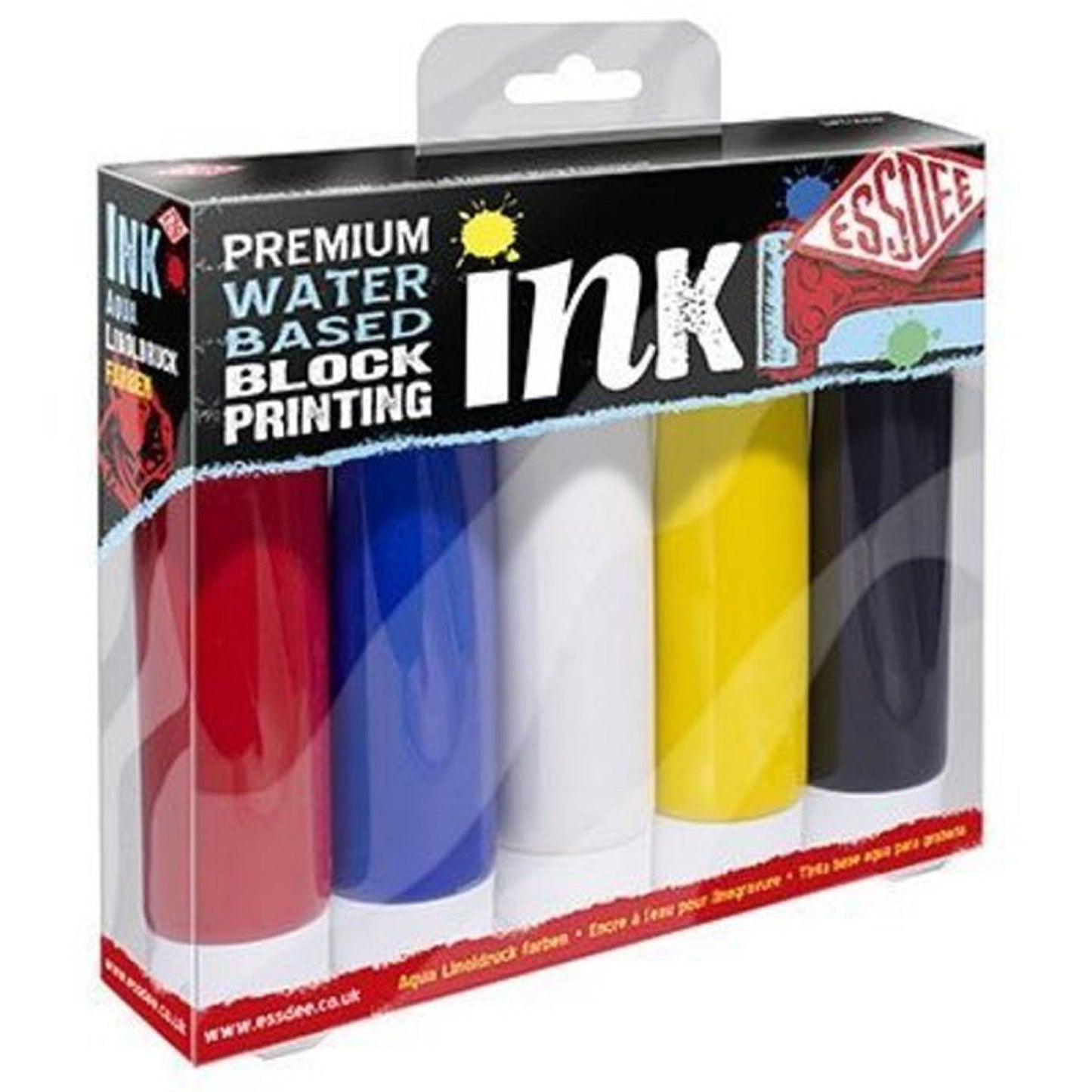 Lino Printing Premium Ink - Mixed Colour -  5 Pack