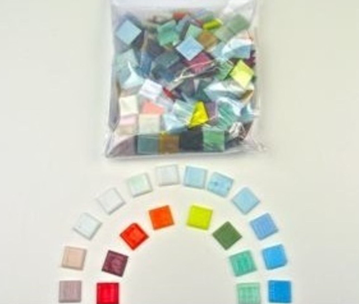 Mosaic Tiles - 20x20mm 700gm Assorted Colours