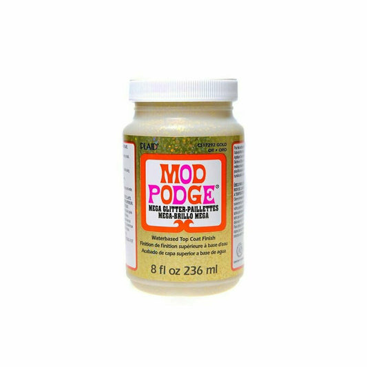 Mod Podge Mega Glitter GOLD 236 ml (8 oz)