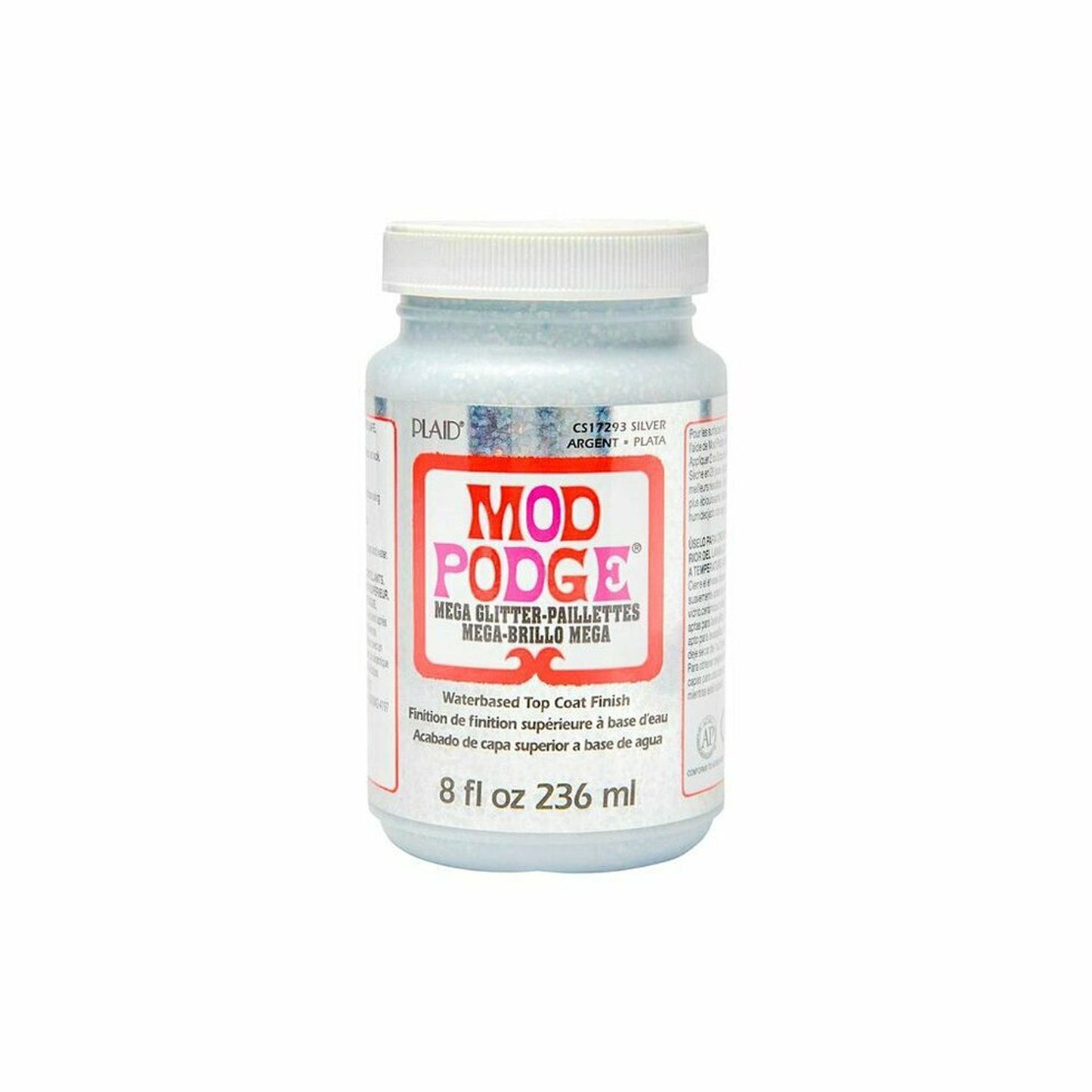 Mod Podge Mega Glitter SILVER 236 ml (8 oz)