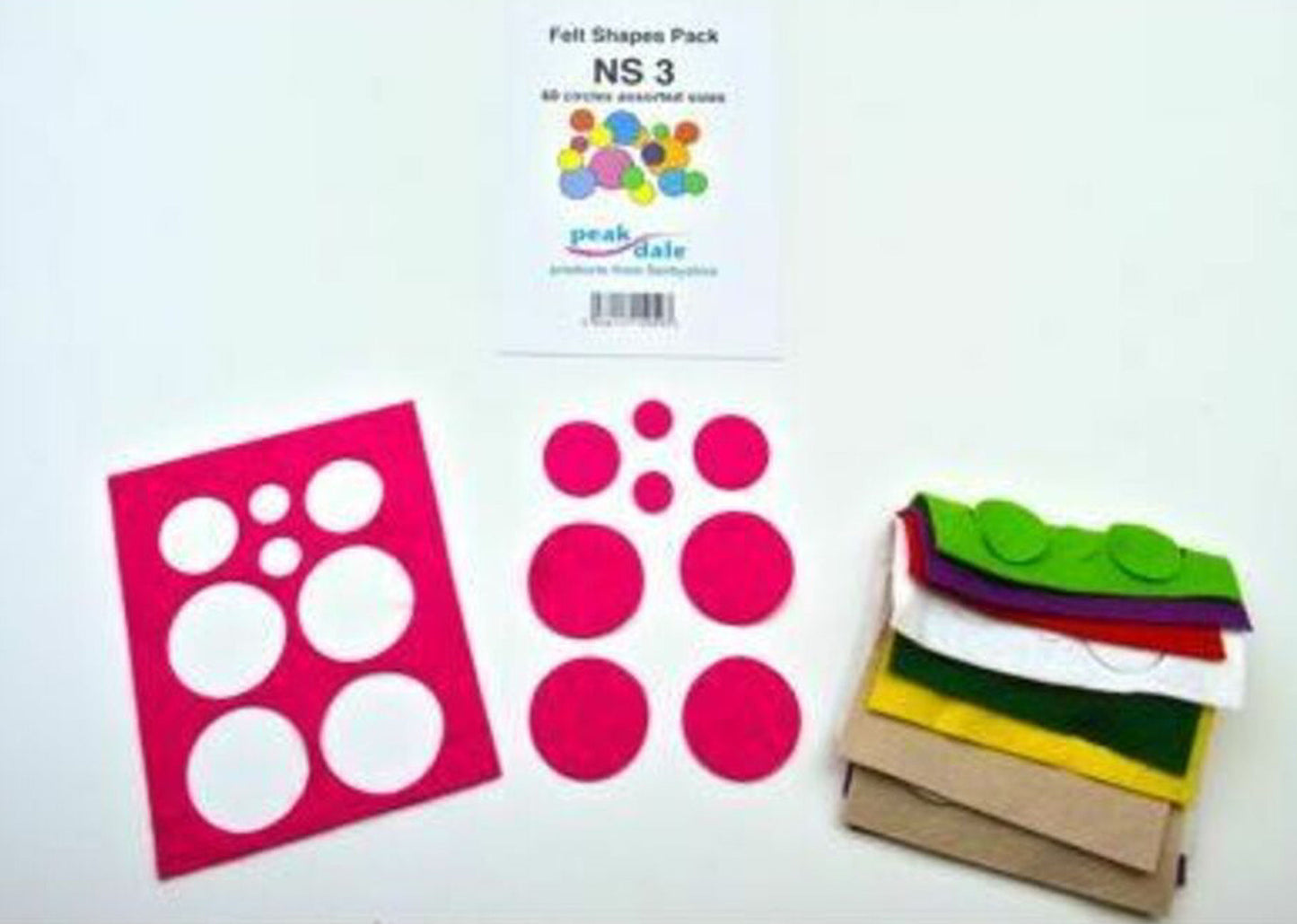 NS3 Felt Circles Pack Assorted Sizes