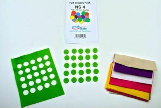 NS4 Felt Circles Pack 15mm