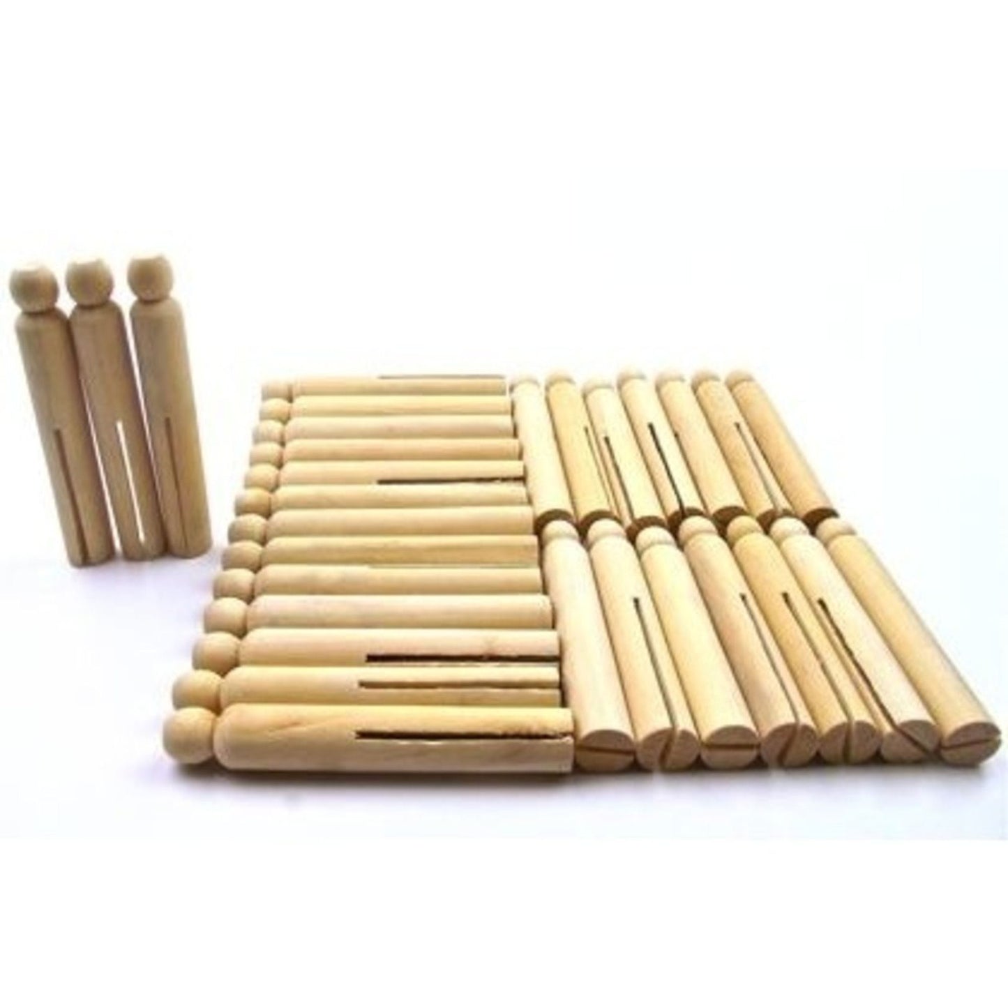 Dolly Pegs Pack Natural (30)