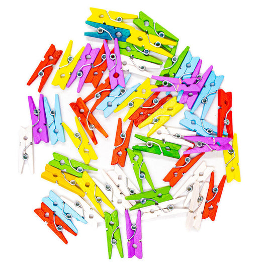 Mini Pegs COLOURED 25mm (50)