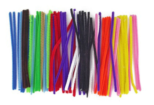 Acrylic Pipecleaners 15cm Asst pack 100