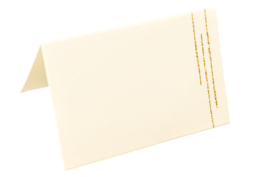 Place Setting Cards Ivory and Gold (10)