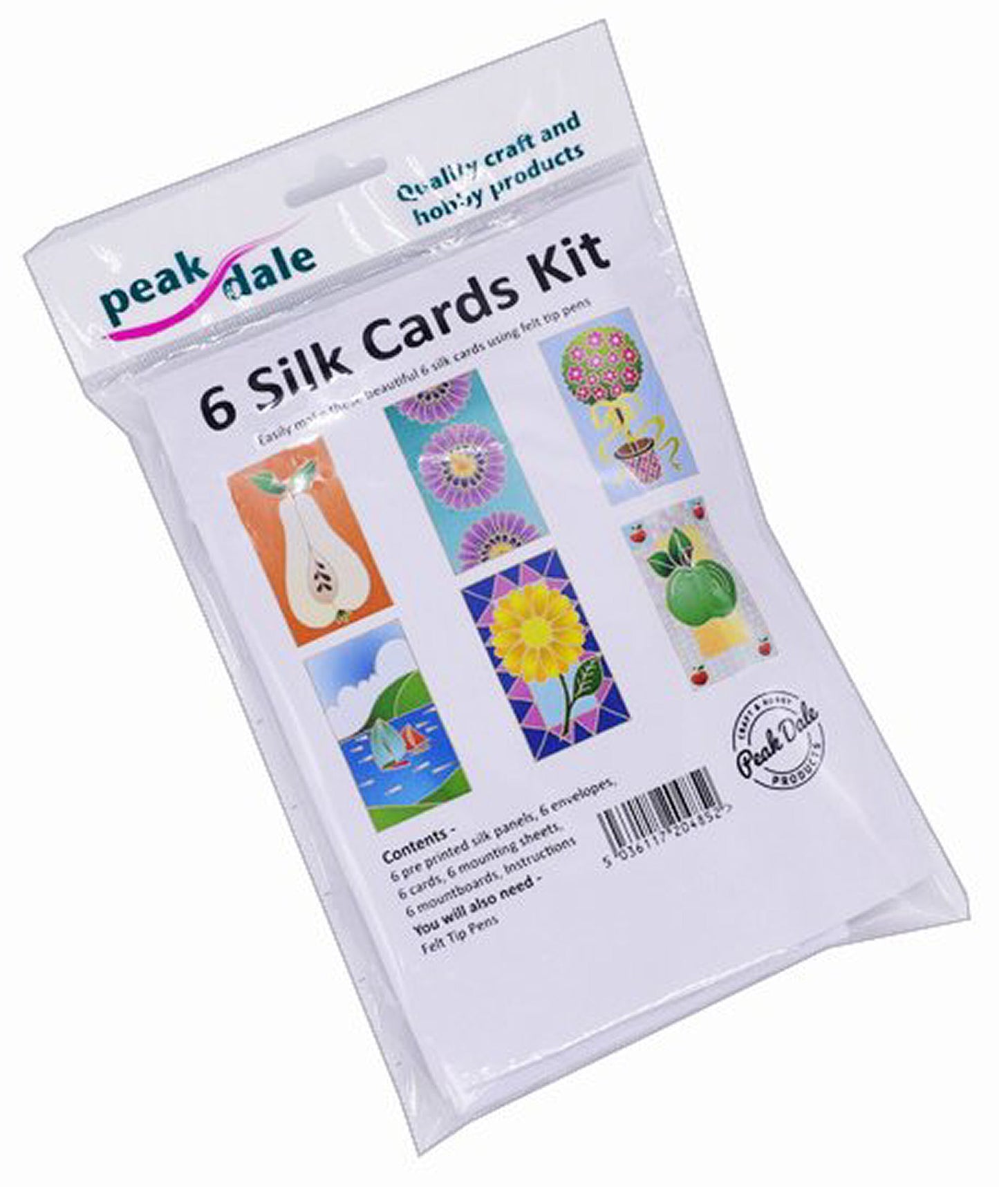 Silk Card Kit Assorted Designs 6 Pack