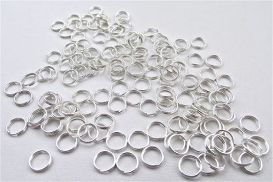 Split Rings 5mm Silver Plated (144)