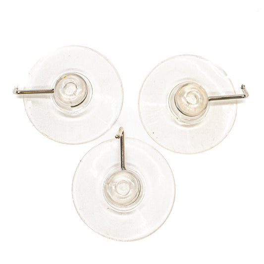 Suction Cups with Metal Hook 45mm Pack of 3