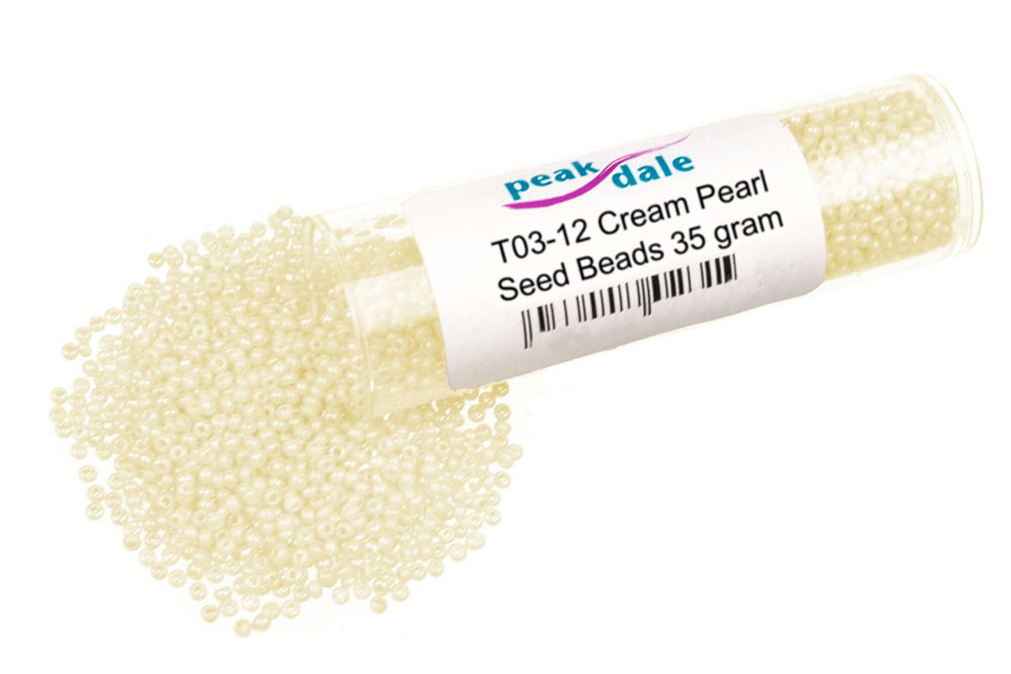 Beads T03-12 Cream PEARL Glass Seed 35g