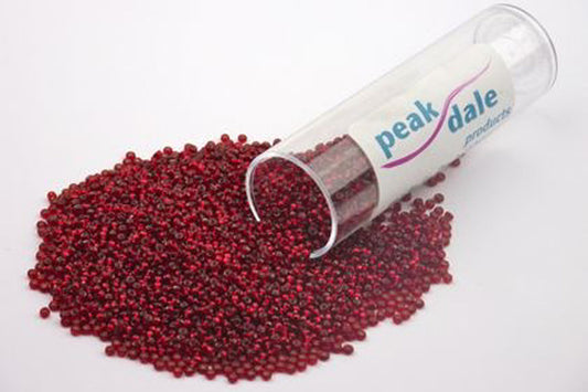 Beads T05-10 Red Foil Glass Seed 35g