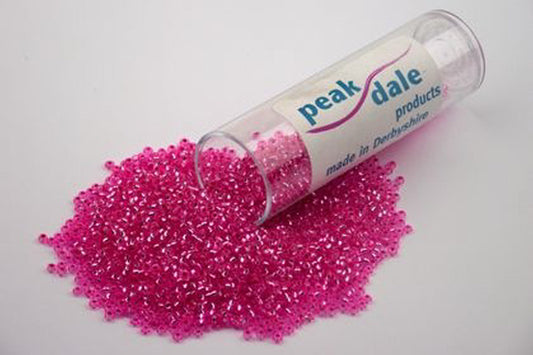 Beads T05-14 Pink Foil Glass Seed 35g