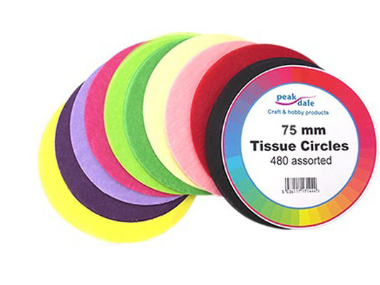 Tissue Circles 75mm (3 inch)