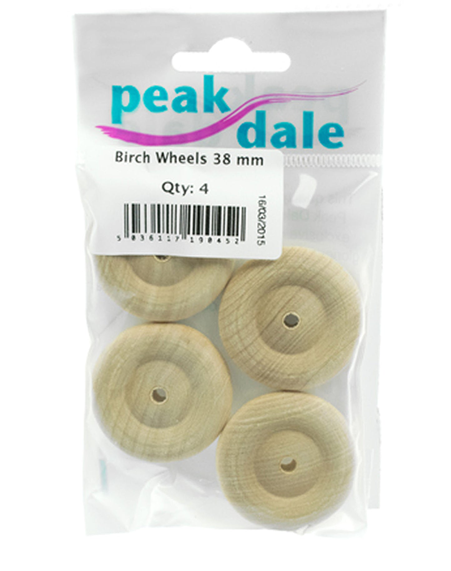 Birch Wheels 38 mm Pack of 4