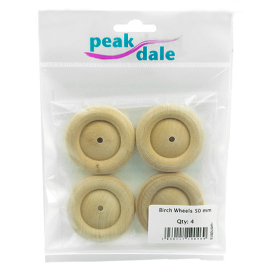 Birch Wheels 50 mm Pack of 4