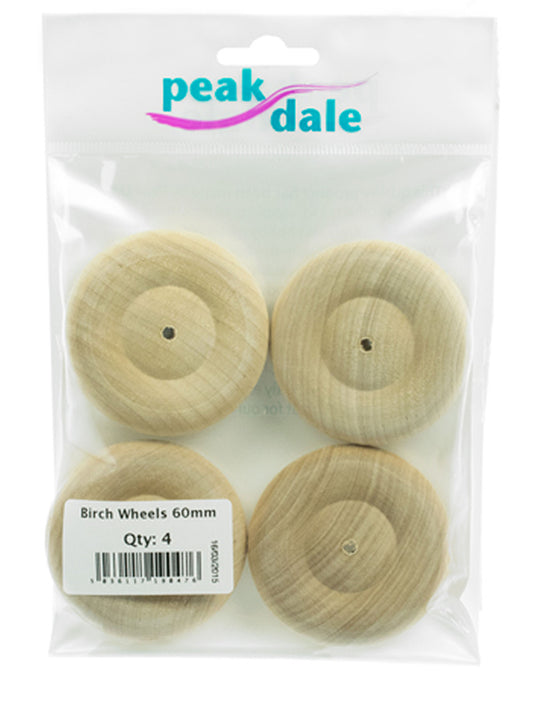 Birch Wheels 60 mm Pack of 4