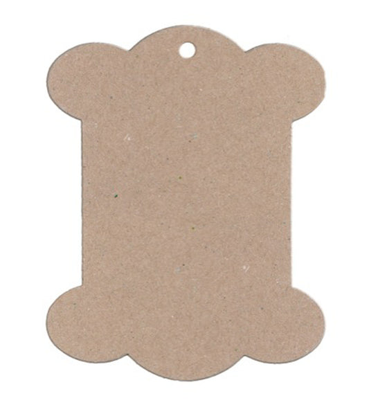 Winding Card Brown Kraft Pack of 10