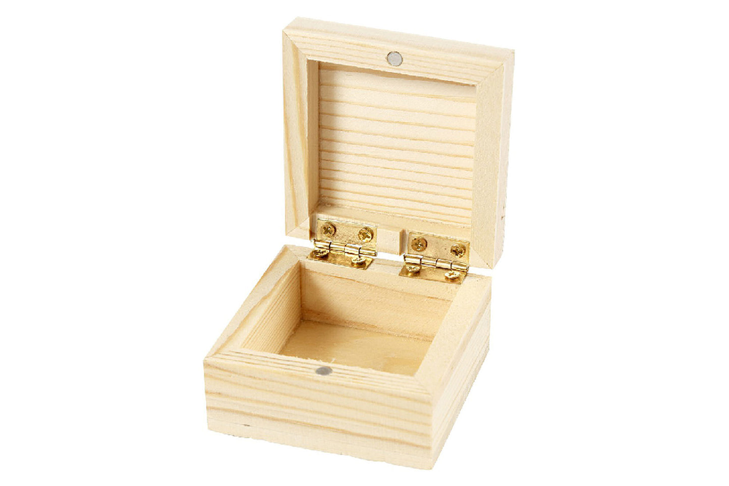 Wooden Box with lid 60x60x35mm