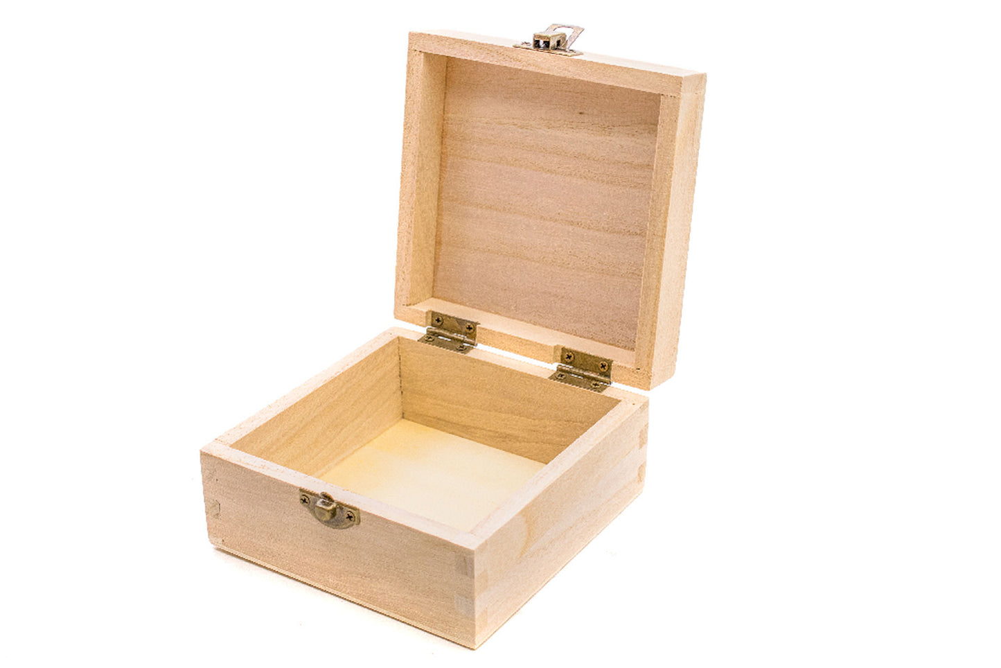 Wooden Box with lid 120x120x60mm