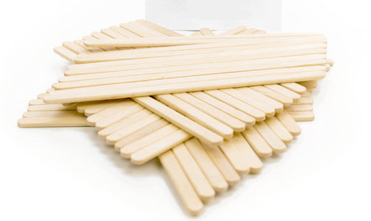 Wooden Construction Sticks Thin Pack of 50