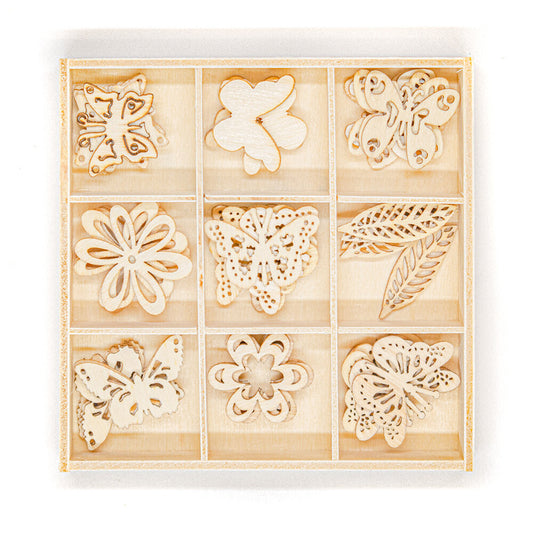 Wooden Shapes Summer Box of 45