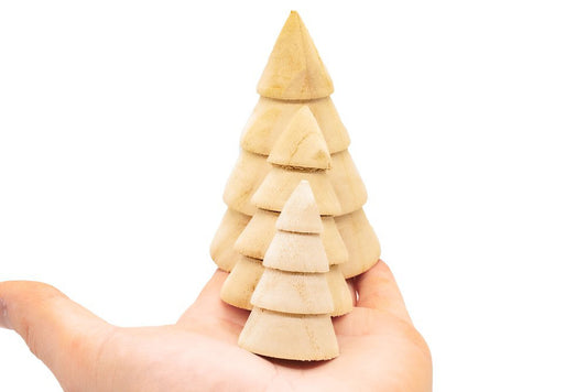 Wooden Christmas Trees x 3